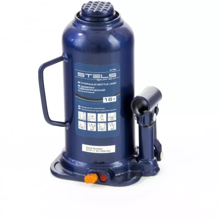 Домкрат гидравлический бутылочный 16 т h подъема 227-457 мм Stels 51168 купить в Ханты-Мансийске