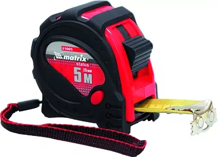 Рулетка Status magnet 3 fixations 3 м х 16 мм обрезиненный корпус зацеп с магнитом  MATRIX 31004 купить в Ханты-Мансийске