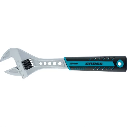 Ключ разводной 250 мм CrV двухкомпонентная ручка GROSS 15562 купить в Ханты-Мансийске