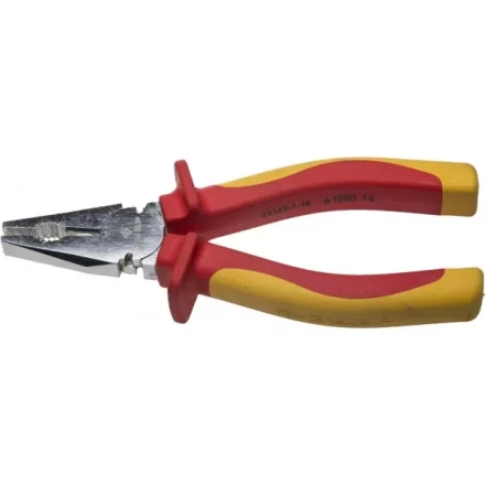 Плоскогубцы ЗУБР &quot;ПРОФЕССИОНАЛ&quot; &quot;ПРОФИЭЛЕКТРИК&quot;, диэлектрические комбинированные, двухкомп рукоятка, до ~1000В, 160мм 22145-1-16 купить в Ханты-Мансийске