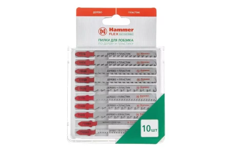 Пилки для лобзика HAMMER JG WD-PL набор No4 (10шт.) купить в Ханты-Мансийске