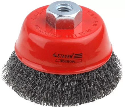 ЗУБР "ПРОФЕССИОНАЛ". Щетка чашечная для УШМ, витая стальная проволока 0,3мм, 100ммхМ14 35261-100_z02 купить в Ханты-Мансийске