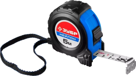 Рулетка ЗУБР &quot;НЕЙЛОН&quot;, нейлоновое покрытие, упрочненное полотно, ударопрочный обрезиненный корпус, 5м/19мм 34056-05-19_z01 купить в Ханты-Мансийске