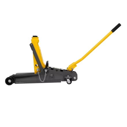 Домкрат гидравлический подкатной с фиксатором Denzel 51233, 2,5 т,  85-385 мм, в пласт. кейсе купить в Ханты-Мансийске