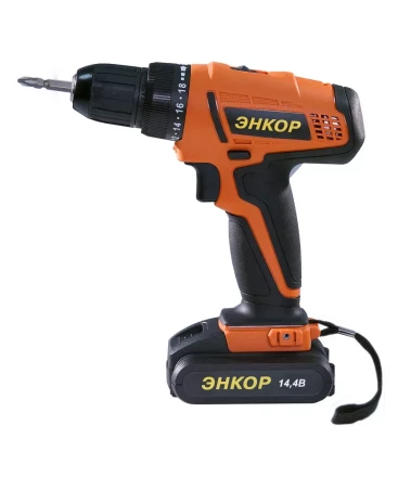 Шуруповерт акк ДША-2 14,4ЭР/10Л кейс Энкор 50024 купить в Ханты-Мансийске