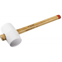Киянка ЗУБР "МАСТЕР" резиновая белая, с деревянной рукояткой, 0,68кг 20511-680_z01