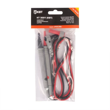 Комплект измерительных щупов КВТ КТ 3001 PROLINE 1000 мм, 20 AWG, 2 мм (89656) купить в Ханты-Мансийске