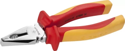 Плоскогубцы ЗУБР &quot;ПРОФЕССИОНАЛ&quot; &quot;ПРОФИЭЛЕКТРИК&quot;, диэлектрические комбинированные, двухкомп рукоятка, до ~1000В, 180мм 22145-1-18 купить в Ханты-Мансийске