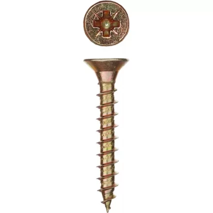 Шурупы ЗУБР &quot;МАСТЕР&quot; по дереву желтопассивированные, 6.0x45мм, 150шт 4-300391-60-045 купить в Ханты-Мансийске