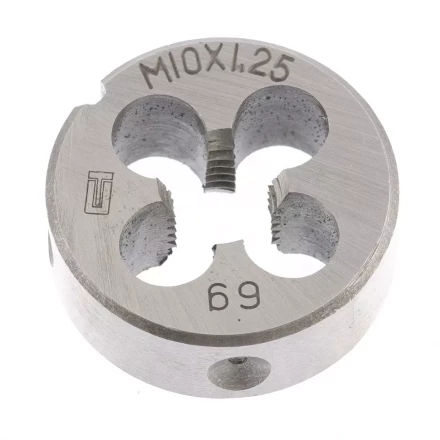 Плашка М10 х 1,25 мм СИБРТЕХ 77025 купить в Ханты-Мансийске