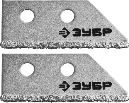 Лезвия ЗУБР &quot;ЭКСПЕРТ&quot; сменные с карбидным напылением для скребка 33417, 2шт 33417-S2 купить в Ханты-Мансийске