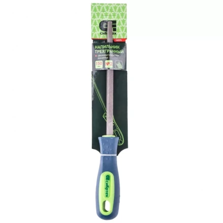 Напильник 150 мм трехгранный двухкомпонентная рукоятка №2 Сибртех 16024 купить в Ханты-Мансийске