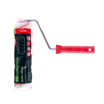 Валик &quot;Эмали&quot;  250 мм ворс 12 мм D 48 мм D ручки 8 мм полиамид полиакрил Сибртех 80171 купить в Ханты-Мансийске