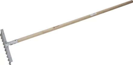 Грабли ЗУБР из нержавеющей стали, 10 витых зубцов, деревянный черенок 4-39481-10 купить в Ханты-Мансийске