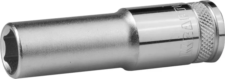 Торцовая головка KRAFTOOL "INDUSTRIE QUALITAT", удлиненная, Cr-V, FLANK, хромосатинированная, 1/2", 12 мм 27807-12_z01 купить в Ханты-Мансийске