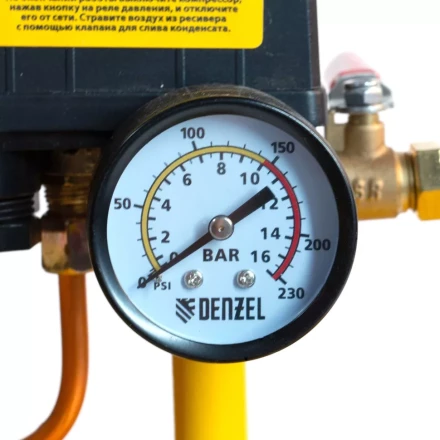 Компрессор воздушный, ременный привод BCI5500-T/200, 5.5 кВт, 200 литров, 850 л/мин Denzel 58128 купить в Ханты-Мансийске