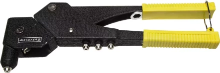 Заклепочник поворотный 0-360°, STAYER MaxFix &quot;MS 360&quot; 3110, для заклёпок из алюминия стали d=2,4 / 3,2 / 4,0 / 4,8 мм, литой корпус 3110 купить в Ханты-Мансийске