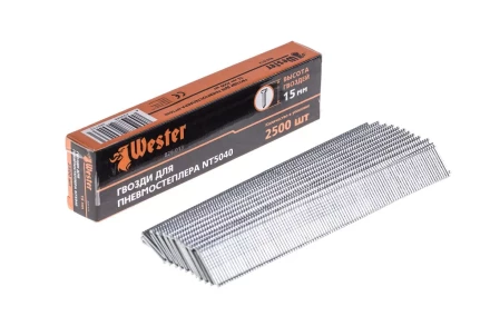 Гвозди для степлера WESTER 826-013 1 х 1.25 х 15 мм 2500 шт. купить в Ханты-Мансийске