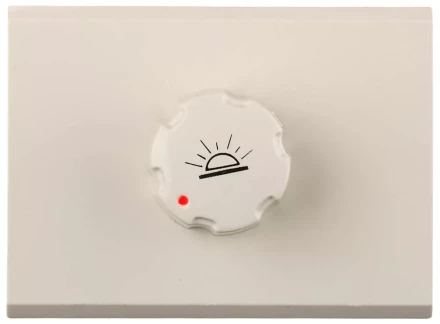 Диммер СВЕТОЗАР &quot;ЭФФЕКТ&quot; без вставки и рамки, цвет бежевый, 60-500Вт SV-54442-B купить в Ханты-Мансийске