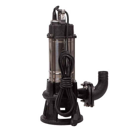 Фекальный насос Denzel FP1800-KS, 1800 Вт, напор 17 м, 26000 л/ч, нож-измельчитель купить в Ханты-Мансийске