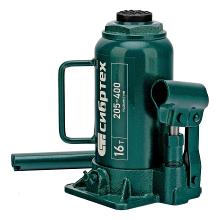 Домкрат гидравлический бутылочный Сибртех 50808, 16 т, 205-400 мм купить в Ханты-Мансийске