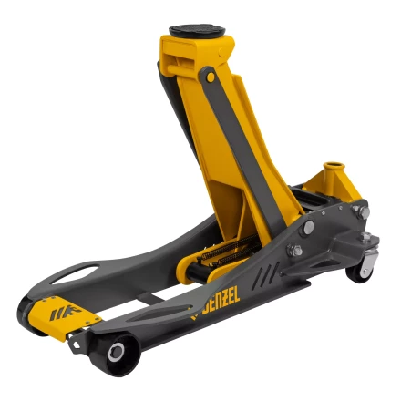 Домкрат гидравлический подкатной Denzel 51251, 3,8 т, 110-580 мм, быстрый подъем, низкий подхват, проф. купить в Ханты-Мансийске