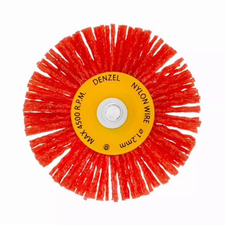 Щетка для дрели Denzel, 65 мм, Плоская, со шпилькой, нейлоновая щетина, 74433 купить в Ханты-Мансийске