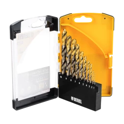 Набор сверл по металлу Denzel 723006, 1,5-6,5мм, Р6М5К8-TiN, Golden Tip, 13 шт