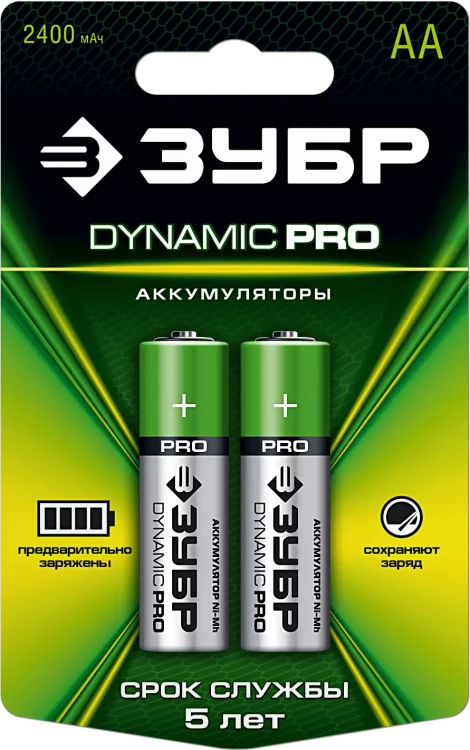 Аккумуляторы DYNAMIC PRO никель-металлгидридные (NiMH) АА 2400мА/ч серия Без серии купить в Ханты-Мансийске