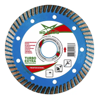 Диск алмазный по бетону TURBO EXTRA PROFESSIONAL MD-STARS 180*2,6*10*22,23 mm