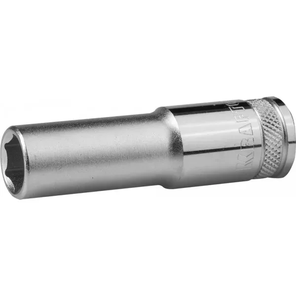 Торцовая головка KRAFTOOL "INDUSTRIE QUALITAT", удлиненная, Cr-V, FLANK, хромосатинированная, 1/2", 14 мм 27807-14_z01 купить в Ханты-Мансийске