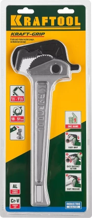 Ключ KRAFTOOL &quot;MASTERGRIP&quot; трубный быстрозажимной, кованые губки, 1/2&quot;-2&quot; 27365-14 купить в Ханты-Мансийске