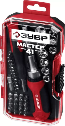 ЗУБР Мастер 41, 41 шт, набор: отвертка с насадками (25042) купить в Ханты-Мансийске