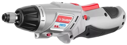 Отвертка ЗУБР аккум,реверс,2 полож.корпуса,подсветка,регул. момента,набор из бит,Li-Ion,1.5 А/час,3Нм,3,6В,в блистере ЗО-3.6-Ли Б купить в Ханты-Мансийске