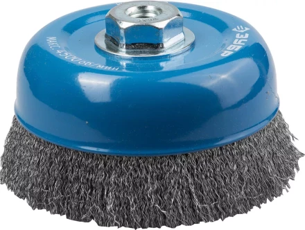 ЗУБР &quot;ПРОФЕССИОНАЛ&quot;. Щетка чашечная для УШМ, витая стальная проволока 0,3мм, 150ммхМ14 35261-150_z02 купить в Ханты-Мансийске