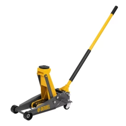 Домкрат гидравлический подкатной Denzel 51260, 3 т, 125-470 мм, быстрый подъем, проф.