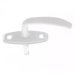 Ручка завертки врезной белая 5штук Металлист Россия 91584