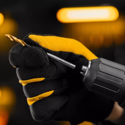 Сверло спиральное по металлу Denzel 5 x 86мм, Р6М5, Golden Tip, многогранная заточка, 718276 купить в Ханты-Мансийске