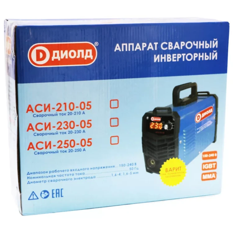 Аппарат сварочный инверторный Диолд АСИ 210-05 купить в Ханты-Мансийске