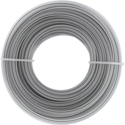 Леска двухкомпонентная для триммера квадратная витая 2,4мм х 15м, EXTRA CORD DENZEL 96185 купить в Ханты-Мансийске