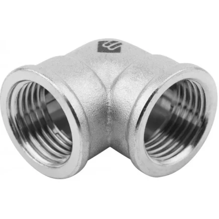 Уголок ЗУБР &quot;ЭКСПЕРТ&quot;, никелированная латунь, г/г, 1/2&quot; 51271-G/G-1/2 купить в Ханты-Мансийске