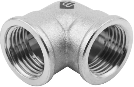 Уголок ЗУБР &quot;ЭКСПЕРТ&quot;, никелированная латунь, г/г, 1/2&quot; 51271-G/G-1/2 купить в Ханты-Мансийске