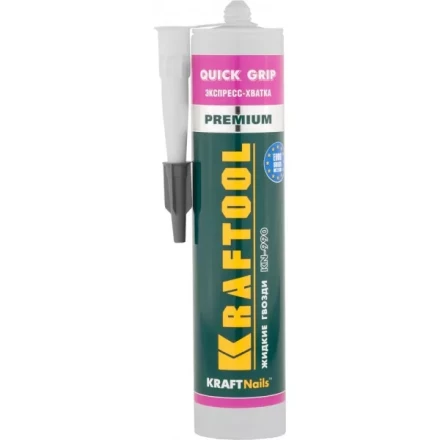 Клей монтажный KRAFTOOL KraftNails Premium KN-990, экспресс хватка, 310мл 41347 купить в Ханты-Мансийске