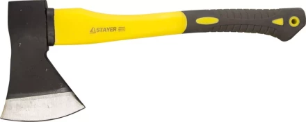 Топор STAYER кованый с двухкомпонентной стеклопластиковой рукояткой, 1,2кг 2062-12 купить в Ханты-Мансийске