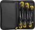 Набор JCB: Отвертки, хромомолибденовая сталь S2, двухкомпонентные рукоятки, магнитный наконечник, 7 предм, чехол JSD019 купить в Ханты-Мансийске