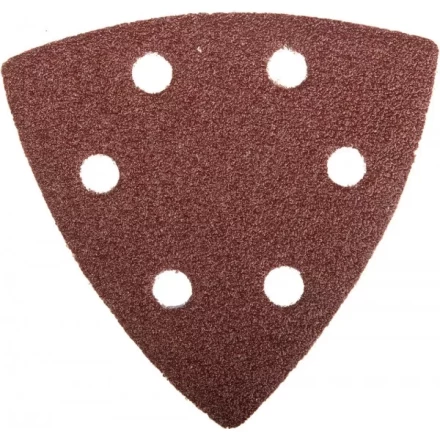 Треугольник шлифовальный ЗУБР "МАСТЕР" универсальный на велкро основе, 6 отверстий, Р60, 93х93х93мм, 5шт 35583-060 купить в Ханты-Мансийске