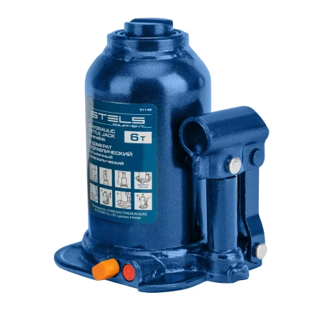 Домкрат гидравлический бутылочный телескопический Stels 51149, 6 т, подъем 180-410 мм 51149 купить в Ханты-Мансийске