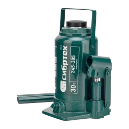 Домкрат гидравлический бутылочный Сибртех 50810, 30 т, 245-385 мм