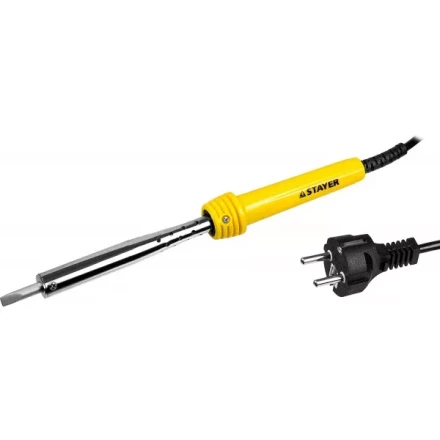 Паяльник STAYER &quot;MASTER&quot; с пластмассовой рукояткой и долговечным жалом, 80 Вт, клин 55305-80 купить в Ханты-Мансийске