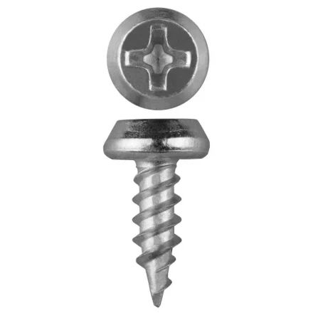 Саморезы ЗУБР &quot;МАСТЕР&quot; оцинкованные, для крепления лист. металла до 0.9 мм, полуцилиндр. головка, 3.5x11мм, 55шт 300126-35-11 купить в Ханты-Мансийске